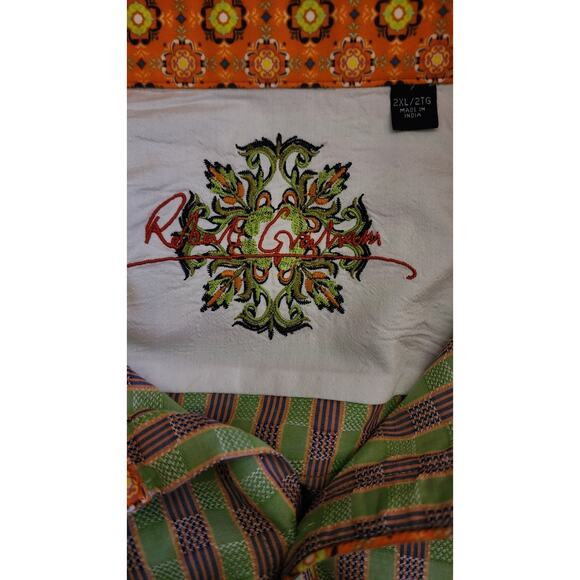 Robert Grahm Classis Fit Long Sleeve Flip Cuff Dress Shirt Size 2XL - Picture 3 of 8